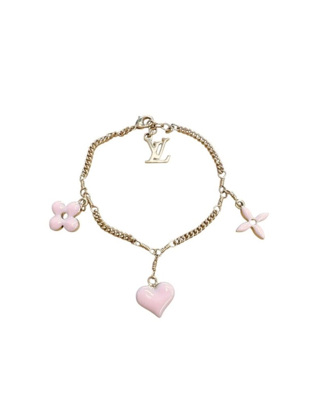 Louis Vuitton Sweet Monogram Bracelet Pink Gold